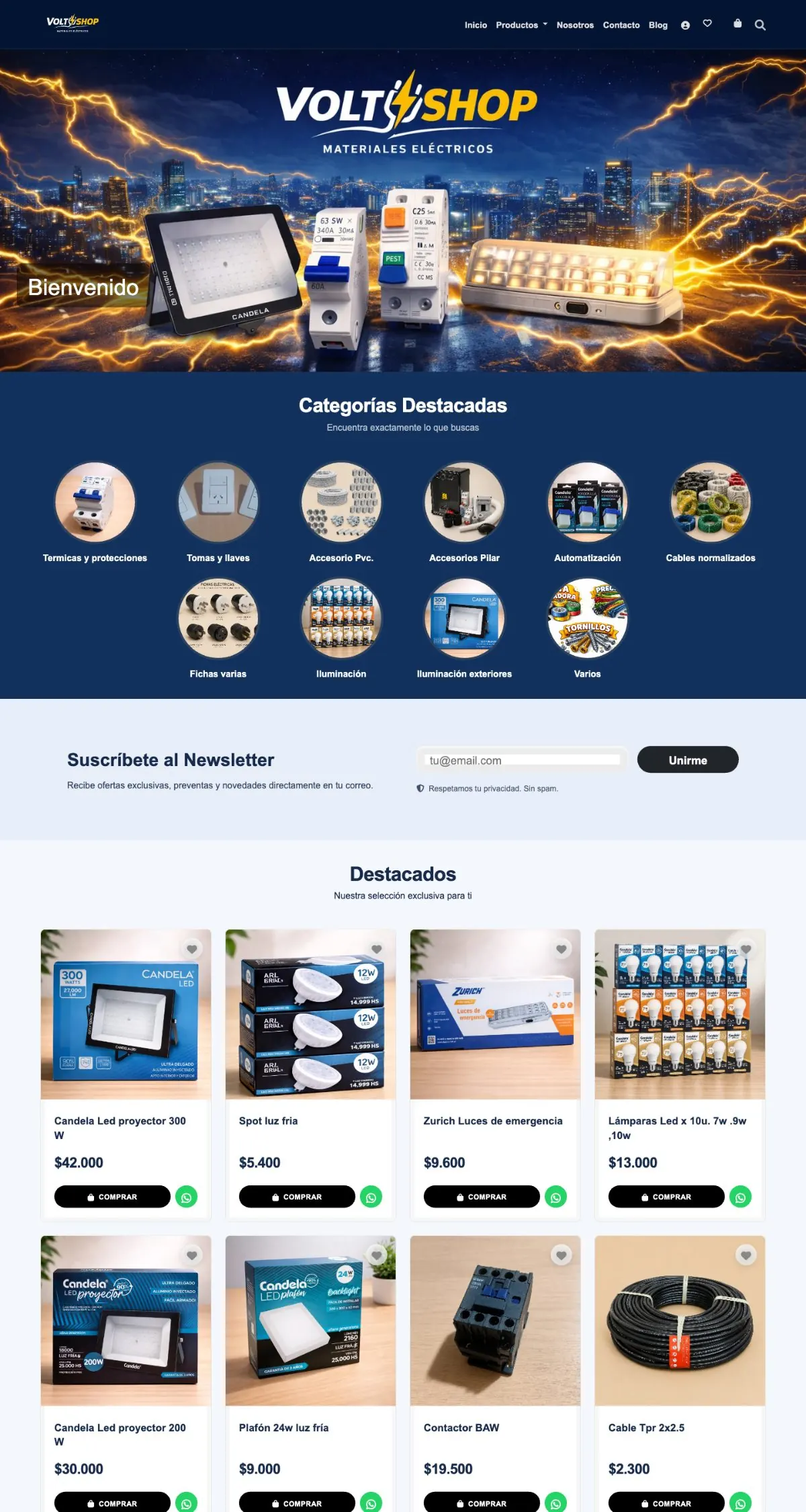 Tienda online de VoltShop